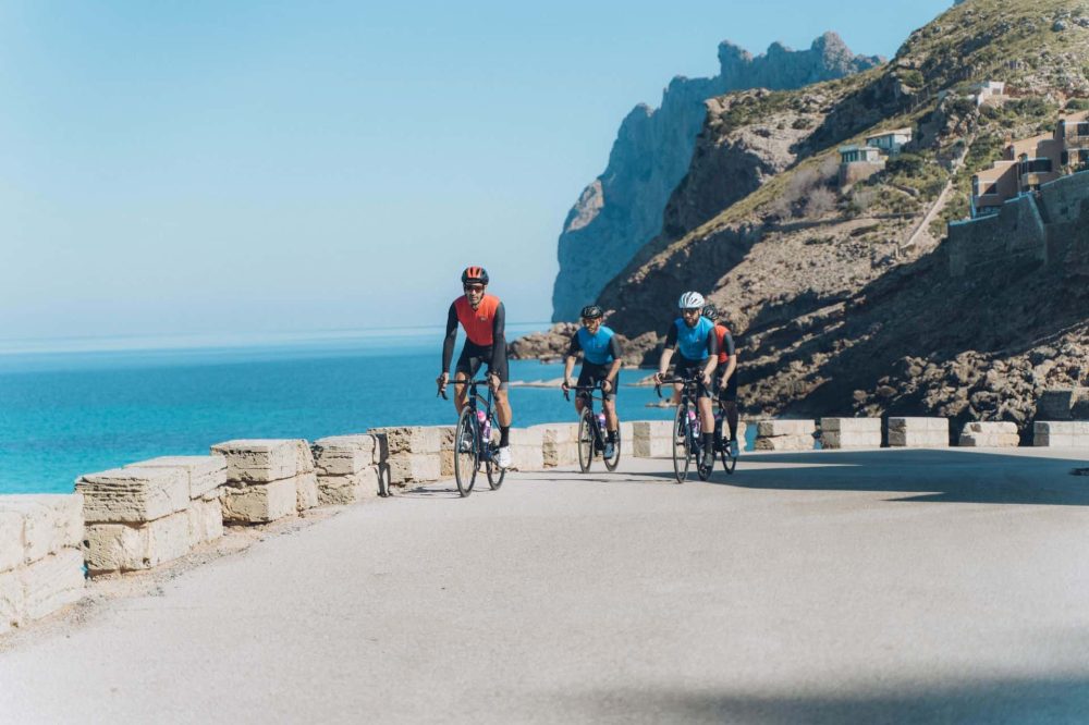 Cycling enthusiasts exploring Mallorca, Puerto Pollensa