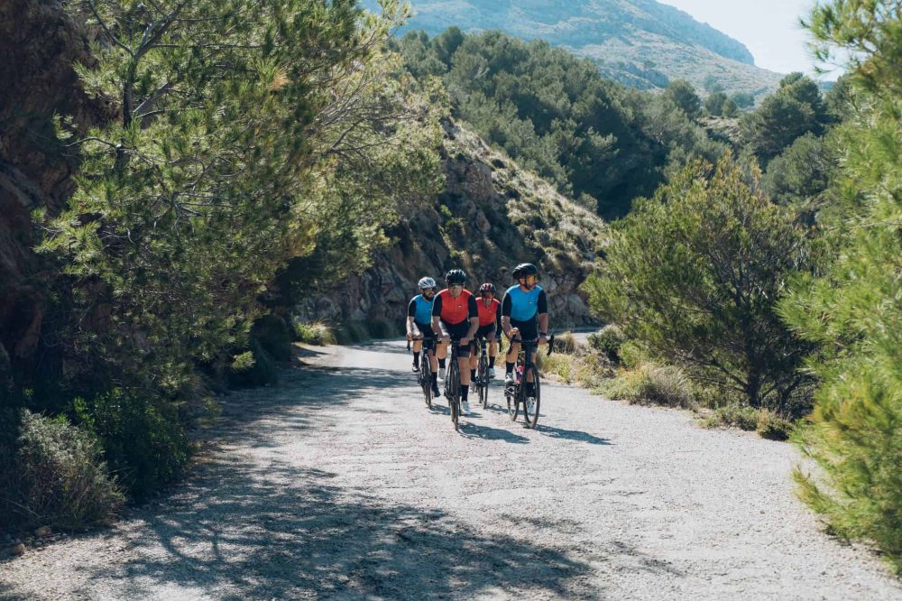 Cyclists enjoying Mallorca, Puerto Pollensa cycling trails